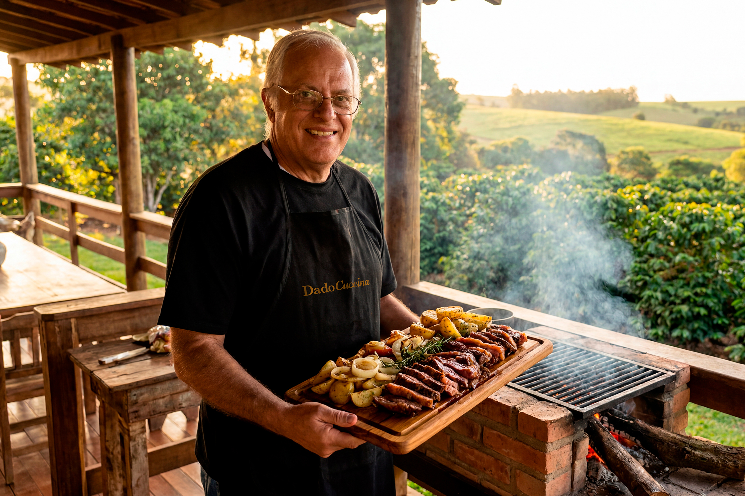 Retrato do Dado na cozinha